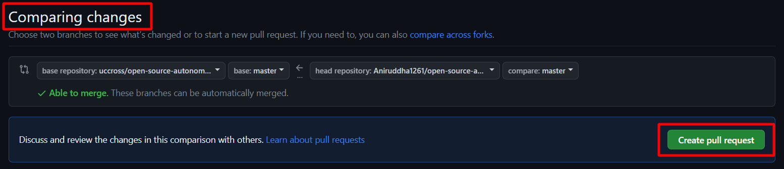 Begin Pull Request